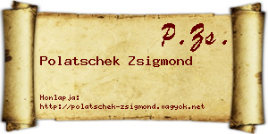 Polatschek Zsigmond névjegykártya